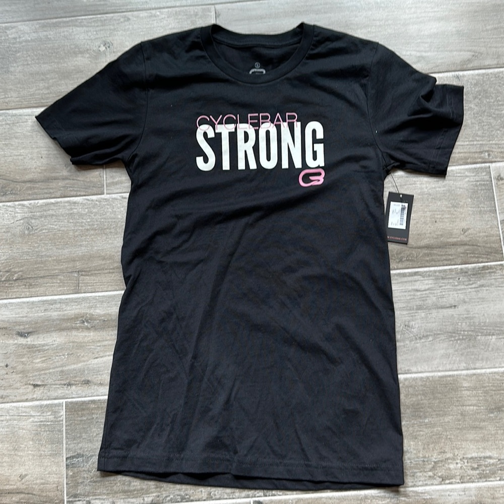 CycleBar Strong Breast Cancer Awareness Unisex Tee NWT